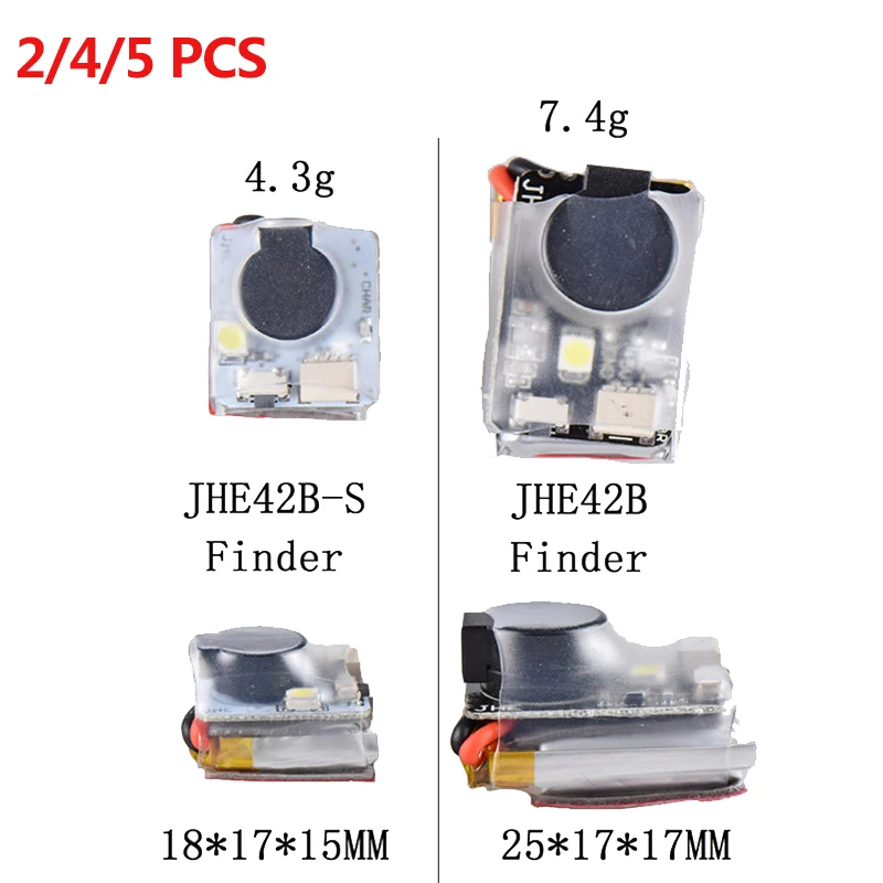 

JHE42B JHE42B_S 5V супер низкий зуммер 100 дБ w/Встроенный аккумулятор светодиодный светильник, искатель гудков, Дрон для F3 F4 F7 F, светильник, контролле...
