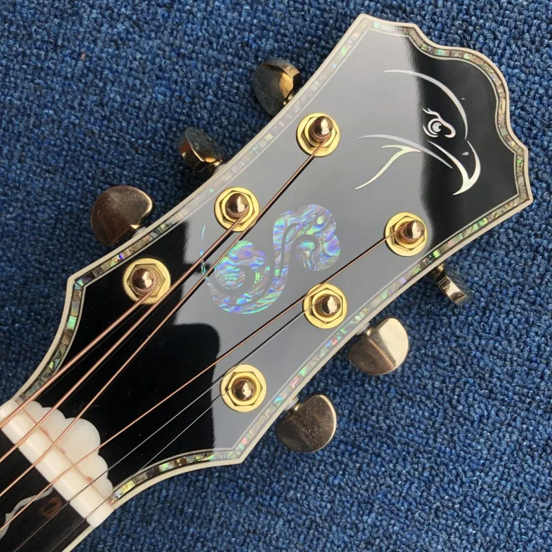 Ручная работа акустическая гитара Eagle очень красивая тигровые полосы все