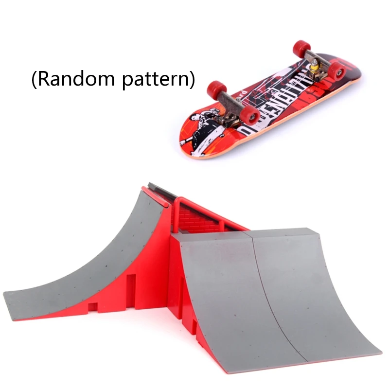 Kit de parque de Skate para dedo, piezas de rampa con 1 dedo para monopat&iacute;n, Mini Scooter, escena para dedo, accesorios de entrenamiento-4