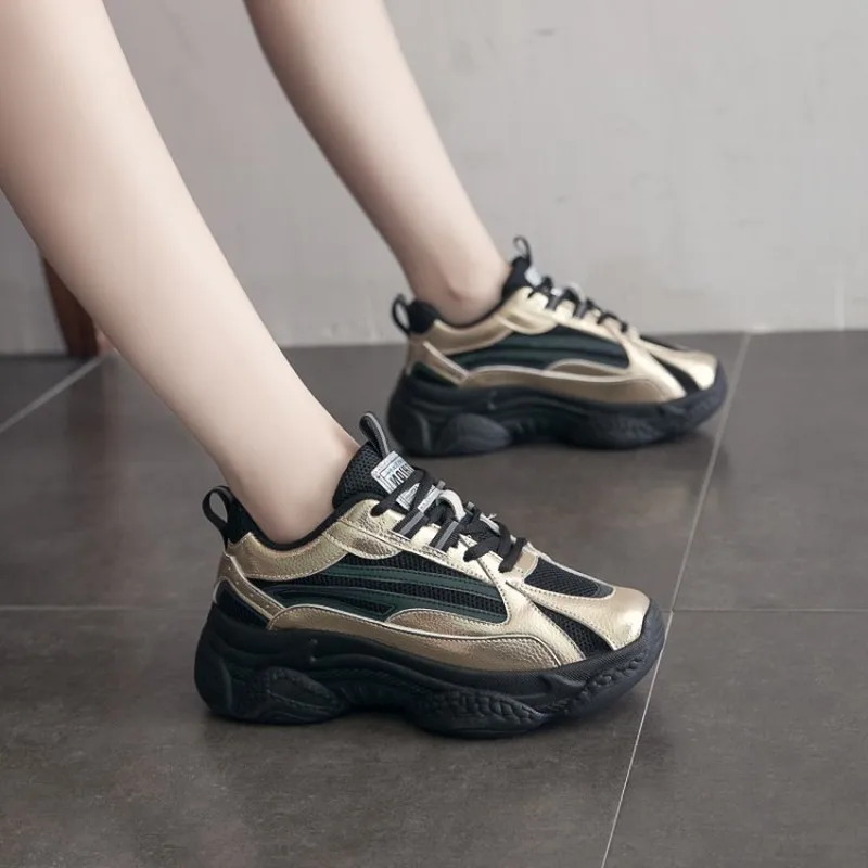 

Women's Shoes Spring Autumn New Fashion High Quality Low-top Lace-up Running Shoes Female Students Lace-up Sponge Shoes W39-58