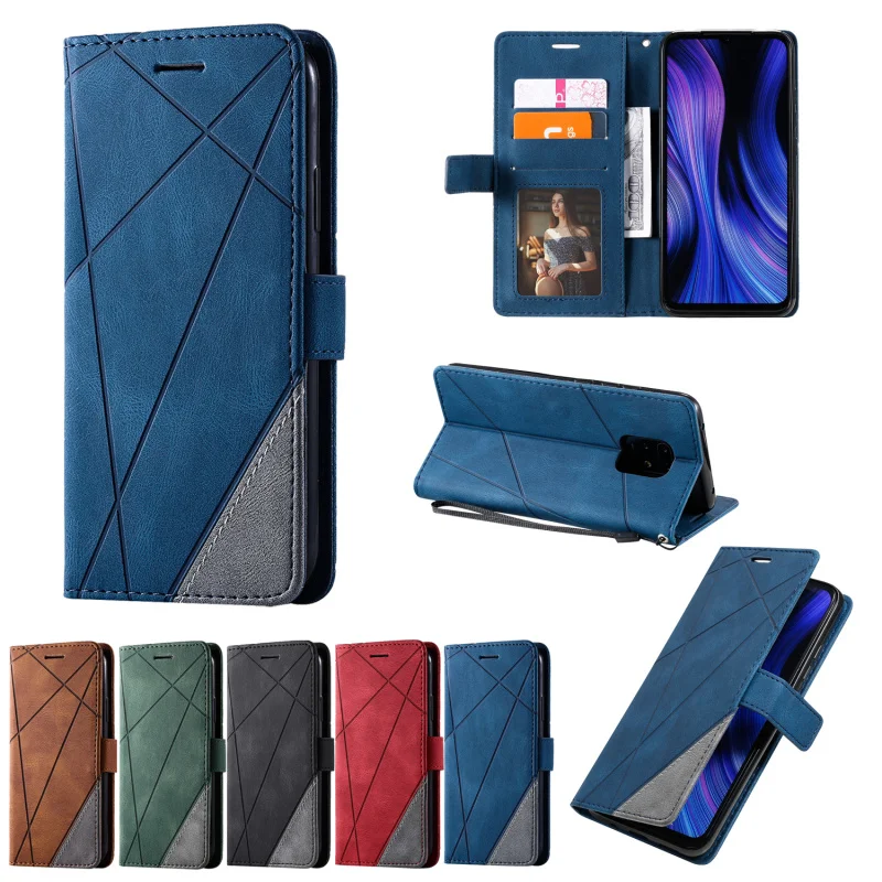 Чехол бумажник для Xiaomi Redmi Note 9S 7 8 8T 9 Pro 10 7A 8A 9A 9C K20 10X Lite 9T A3 кожаный чехол книжка с