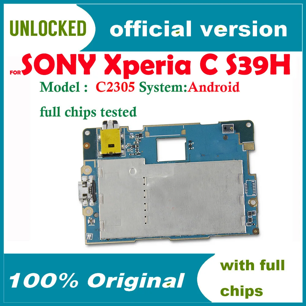 Разблокированная материнская плата для Sony Xperia C S39H C2305 логическая Полная