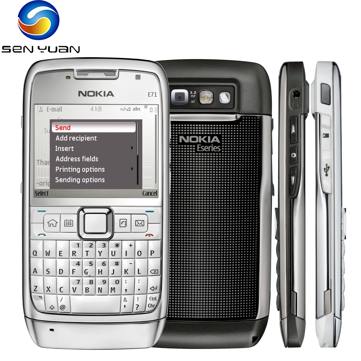 Оригинальный Восстановленный Мобильный телефон Nokia E71 3G мобильный 2 36 'Ɖ.15MP с