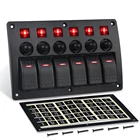 Панель переключателя автомобиля лодки, 12 В, с наклейками