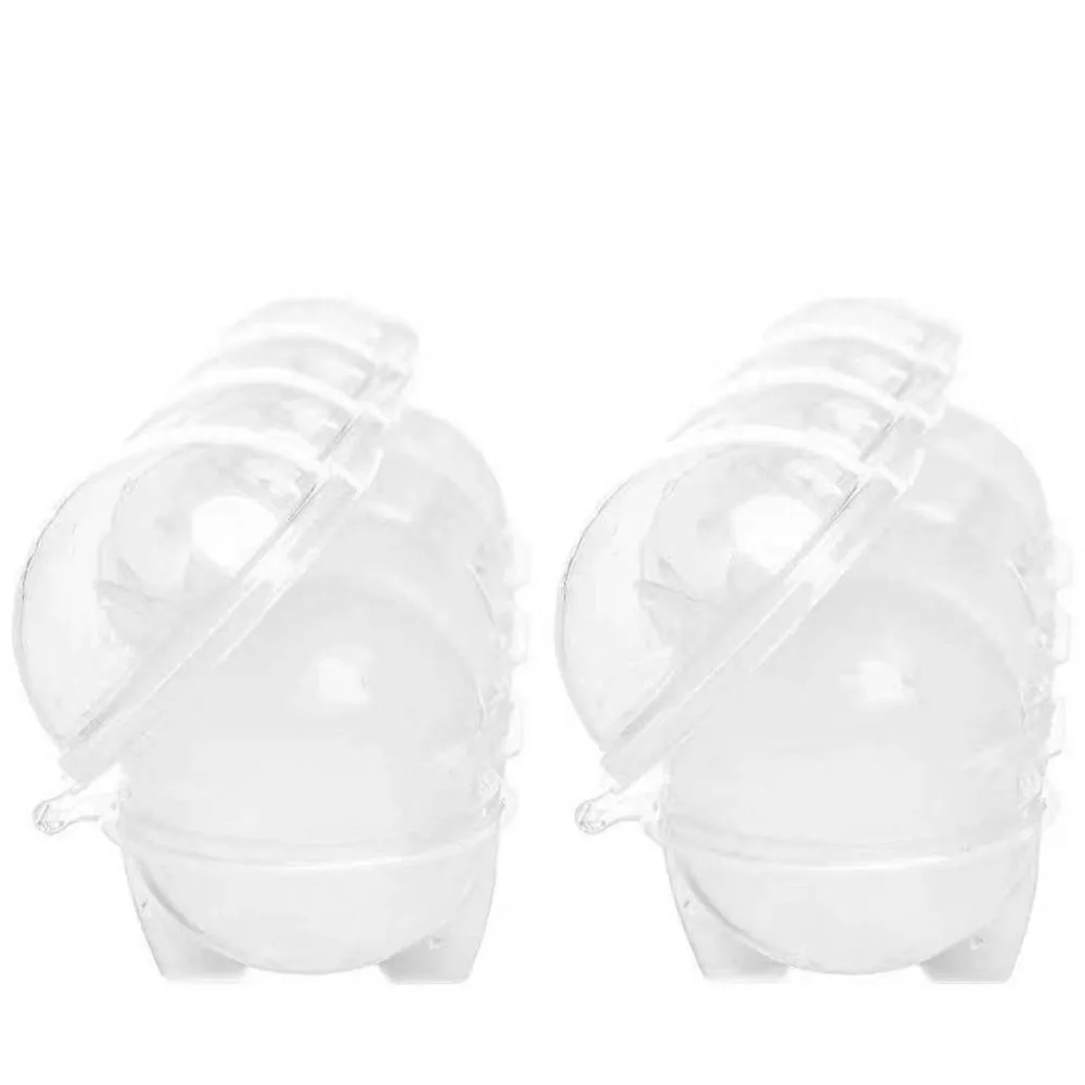 

4 Cavity Big Size Ball Ice Molds Sphere Round Ball Ice Cube Makers Home Bar Party Kitchen Whiskey Cocktail Ice Tray Moulds