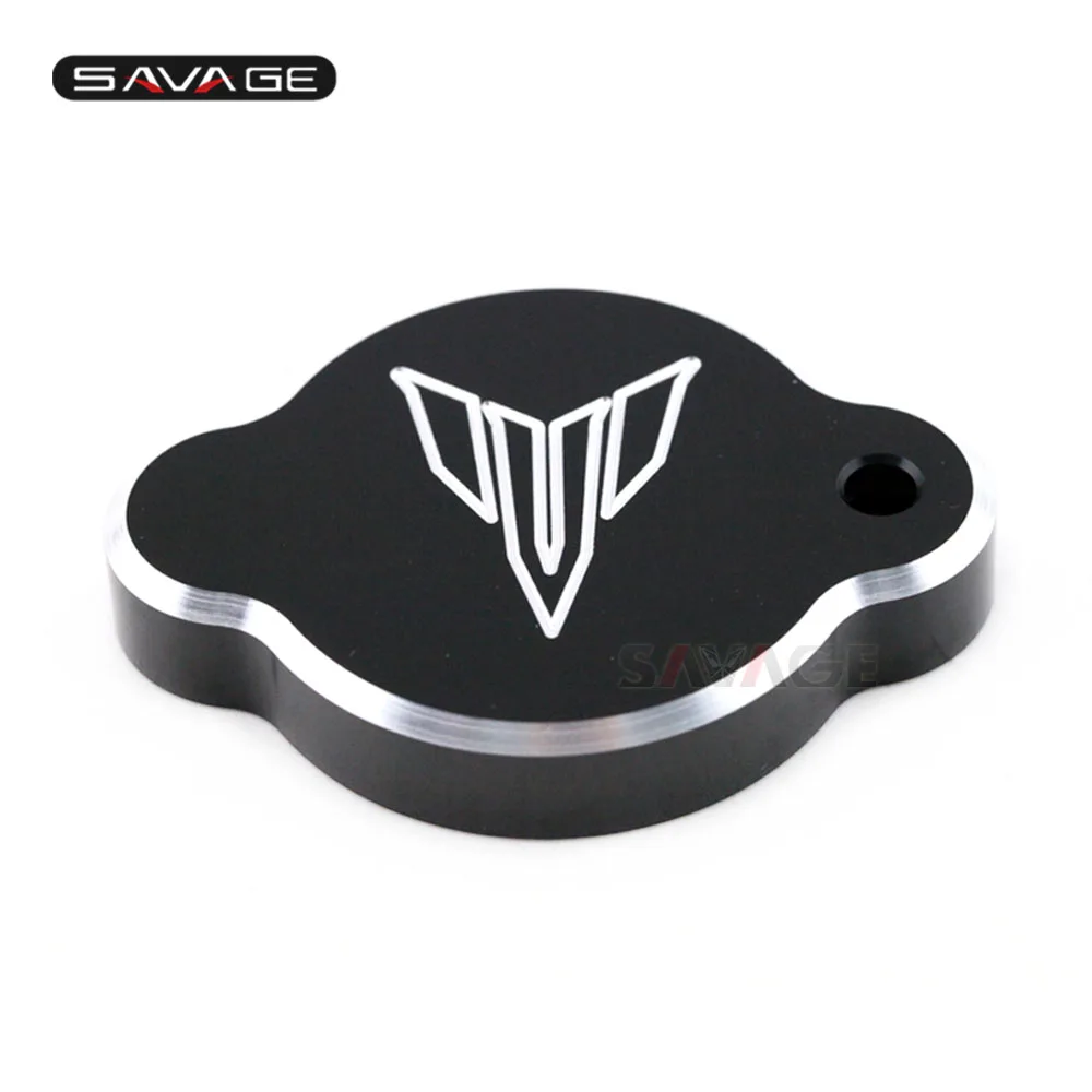 black Для YAMAHA MT09 FZ09 MT-09 FZ-09 крышка радиатора крышка бака для воды аксессуары для мотоциклов красный/черный/синий ЧПУ алюминий - Цвет: black