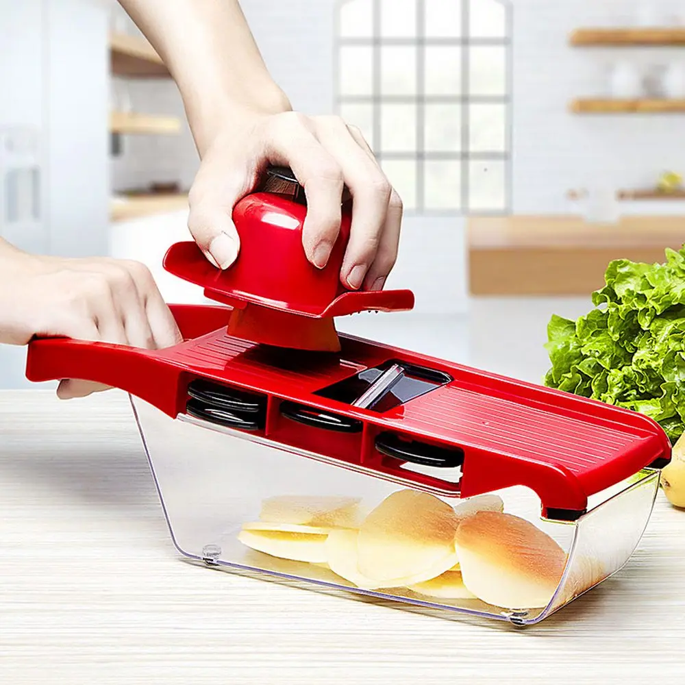 

6 in 1 Vegetable Cutter With Blade Mandoline Slicer Potato Peeler Carrot Cheese Grater Vegetable Slicer Kitchen Accessories Tool