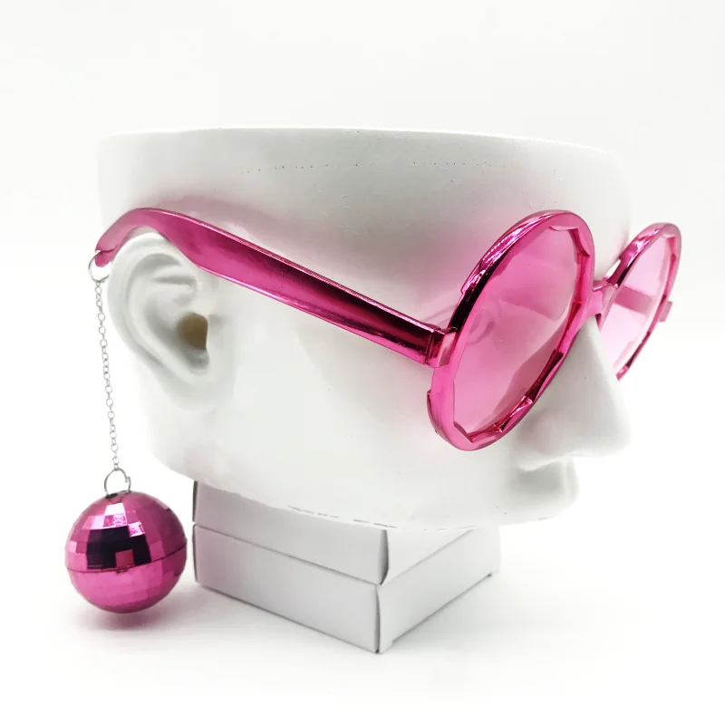 4Pcs/Lot Event Atmosphere Props Shiny Hanging Disco Ball Glasses Festival Dinner Music Party Favor New Year Creative Sunglasses - купить по