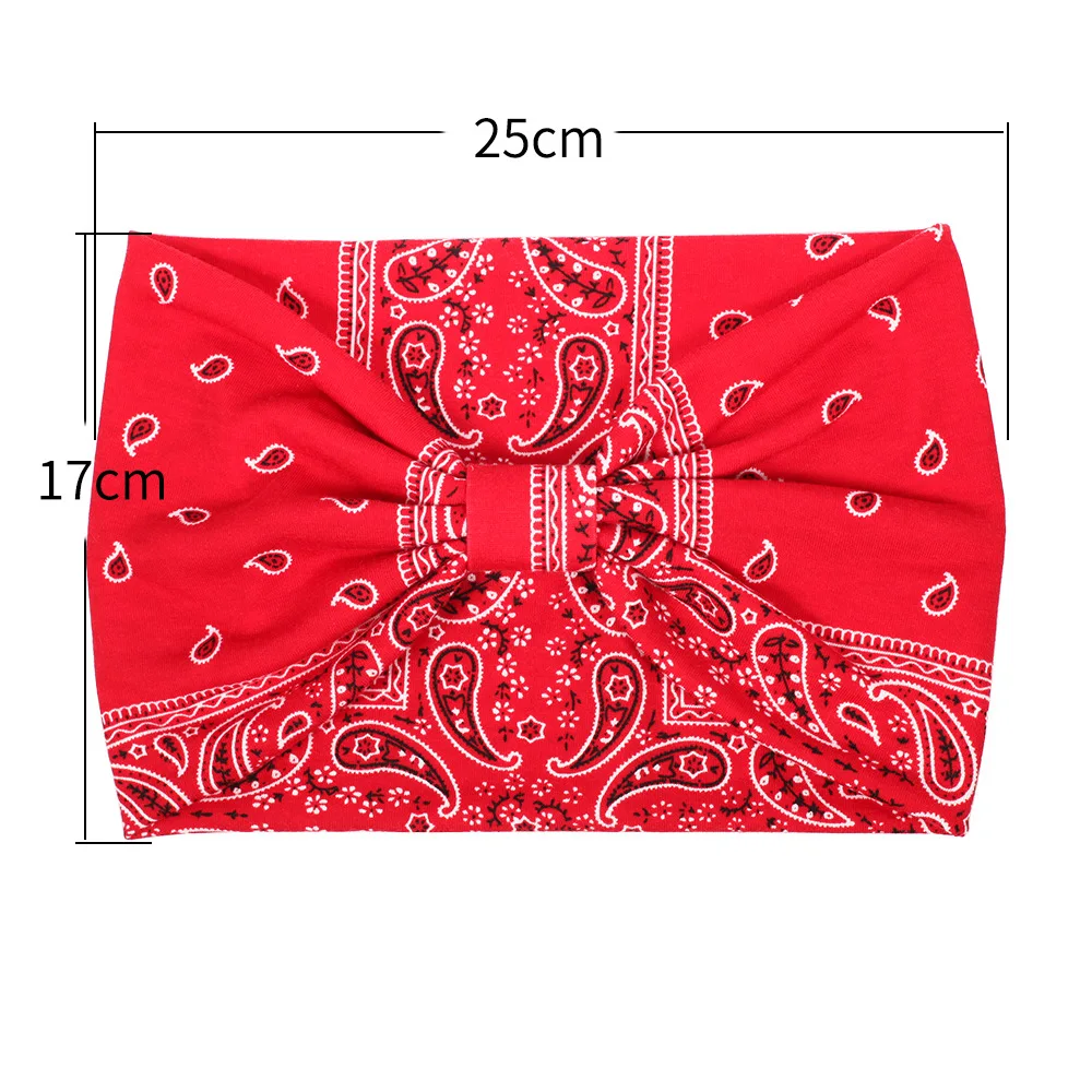 Wide edge cashew nut crescent print headbands Hairband hijab warm shawl ladies foulard femme headband hair bufanda mujer |