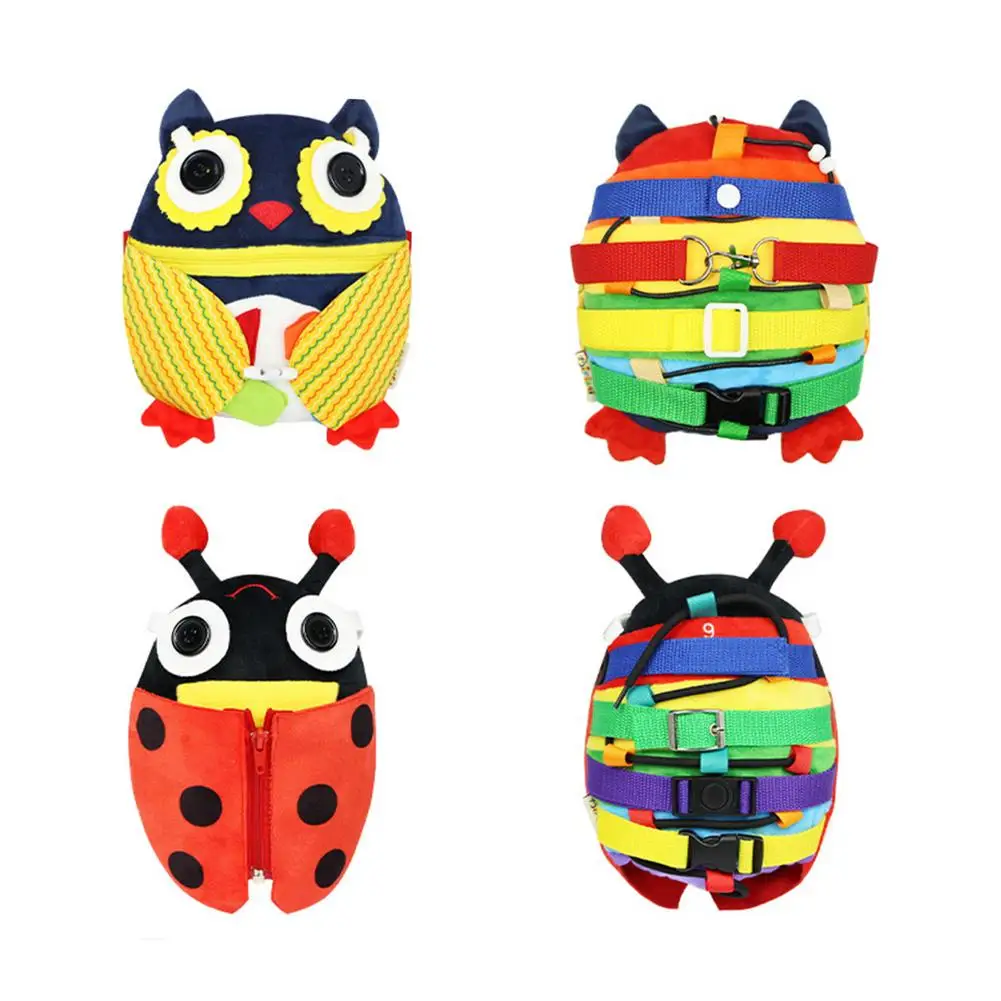 

Детская развивающая доска Монтессори, развивающие игрушки для ранней базовой жизни, доска для тренировок, Сова, сенсорные игрушки для детей...