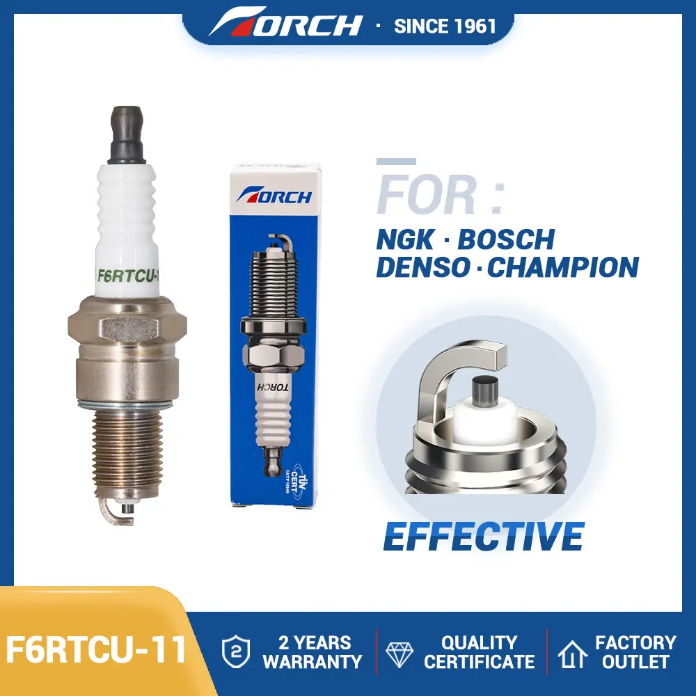 1PCS Замена свечи для 4824/BPR6ES-11 0242235530 ISUZU 5861033810 BERU 0002335706 0002340703 Факел свечи зажигания F6RTCU-11