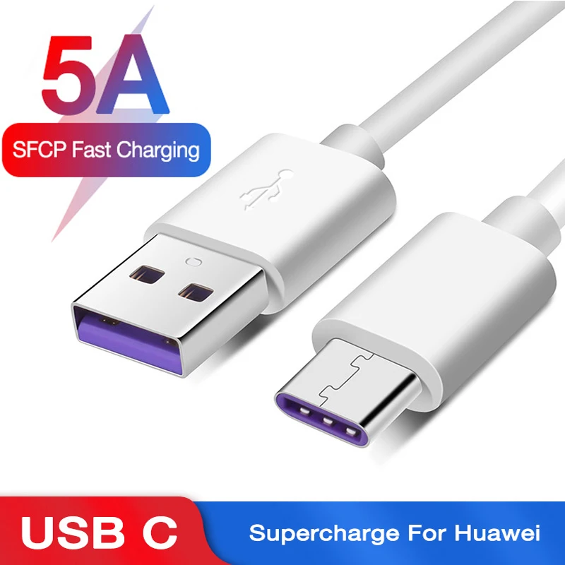 Супербыстрое зарядное устройство 5A кабель USB C для Huawei P30 P20 Lite Xiaomi Mi 9 8 быстрая