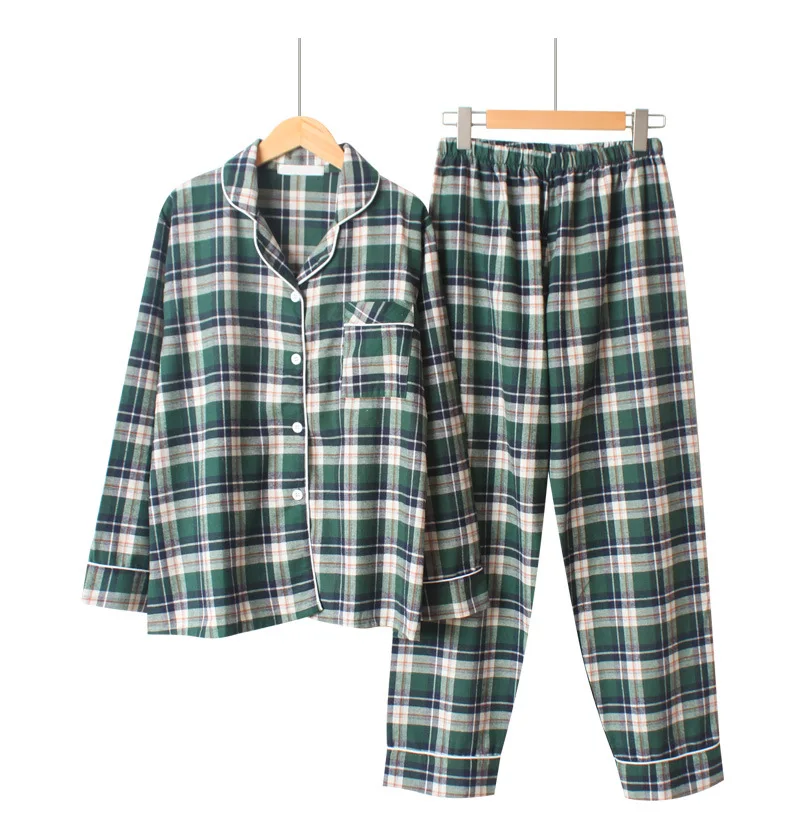 Новинка 2019 осенние женские пижамы полосатая Домашняя одежда из хлопка 2 предмета