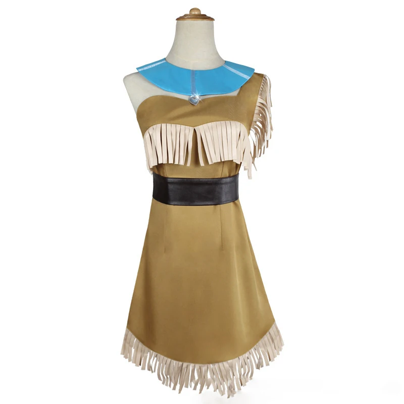 

Adult Women Anime Movie Matoaka Cosplay Costume Halloween Girl Matoaka Princess Dress Indian Traditional Party Drama Outfit