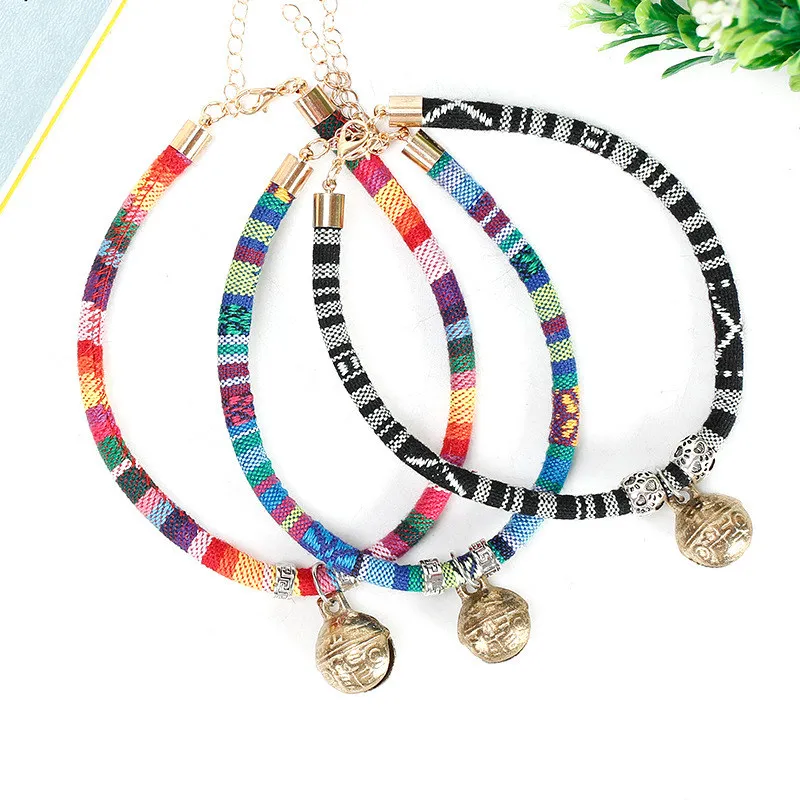 Стильные ошейники для питомцев милое ожерелье хлопковые модные щенков с