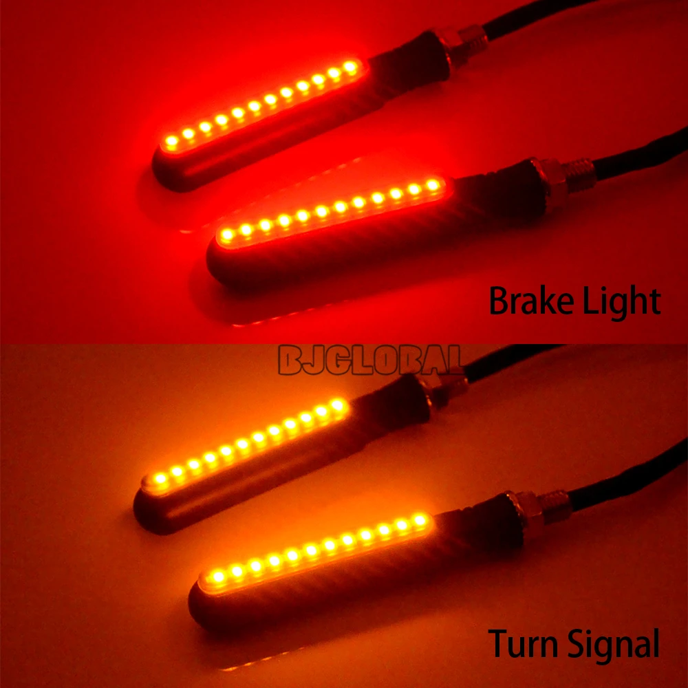 Универсальный светодиодный мотоциклетный направленный индикатор поворотники стоп сигнальный светильник мигающий задний тормоз мигалка светильник DRL лампа