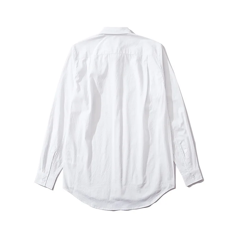 

20ss New Autumn Japanese Fashion Brand Red Heart Solid Color Shirt Men and Women Couple Cotton Shirt
