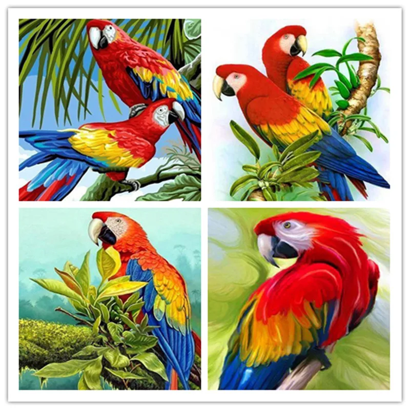 Алмазная птица вышивка бисером животное алмазная живопись Полный Круглый кулон