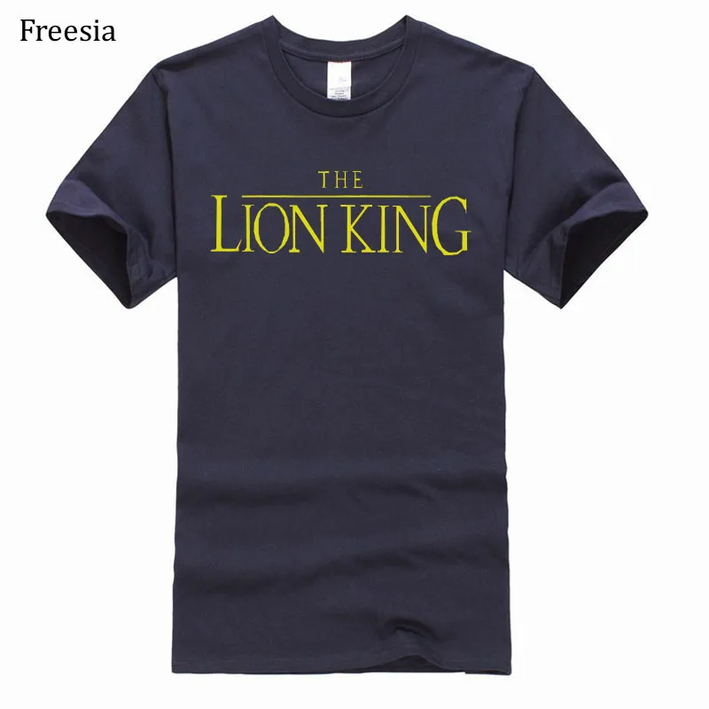 Футболка мужская хлопковая с коротким рукавом Повседневная рубашка принтом льва
