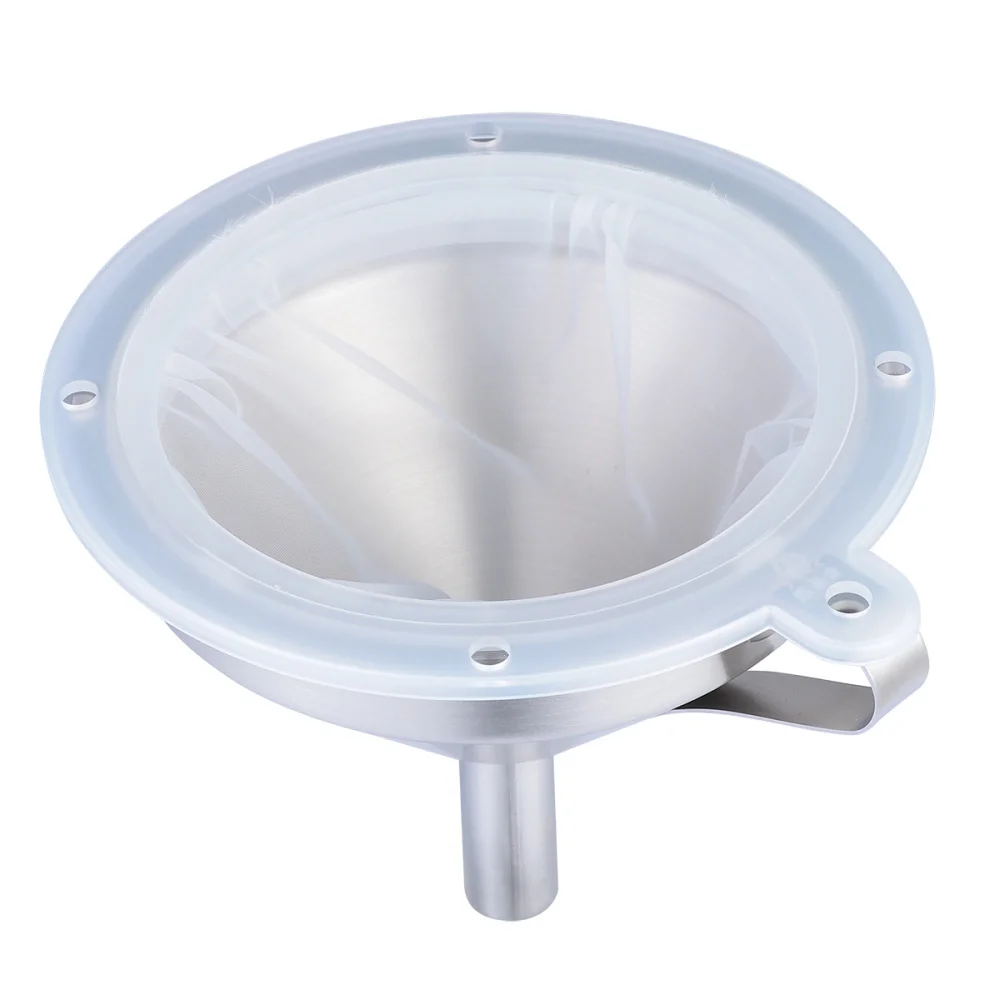 

2pcs Multifunctional Honey Filter Funnel Fine Mesh Honey Filter Net (White)