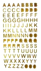 Gold Letter Ремесла наклейки с бронзированием серебро/золото DIY скрапбук цифровой буквы Алфавит числа декоративные стикерные игрушки GYH - Цвет: Gold Letter