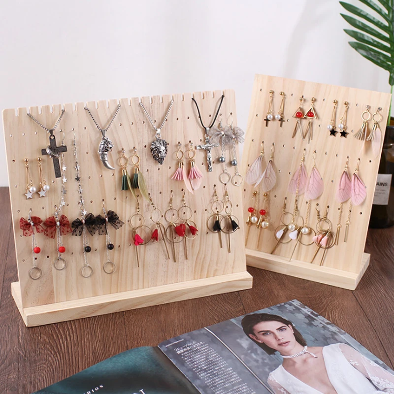 Новые деревянные вертикальные серьги-гвоздики ожерелье ювелирные изделия