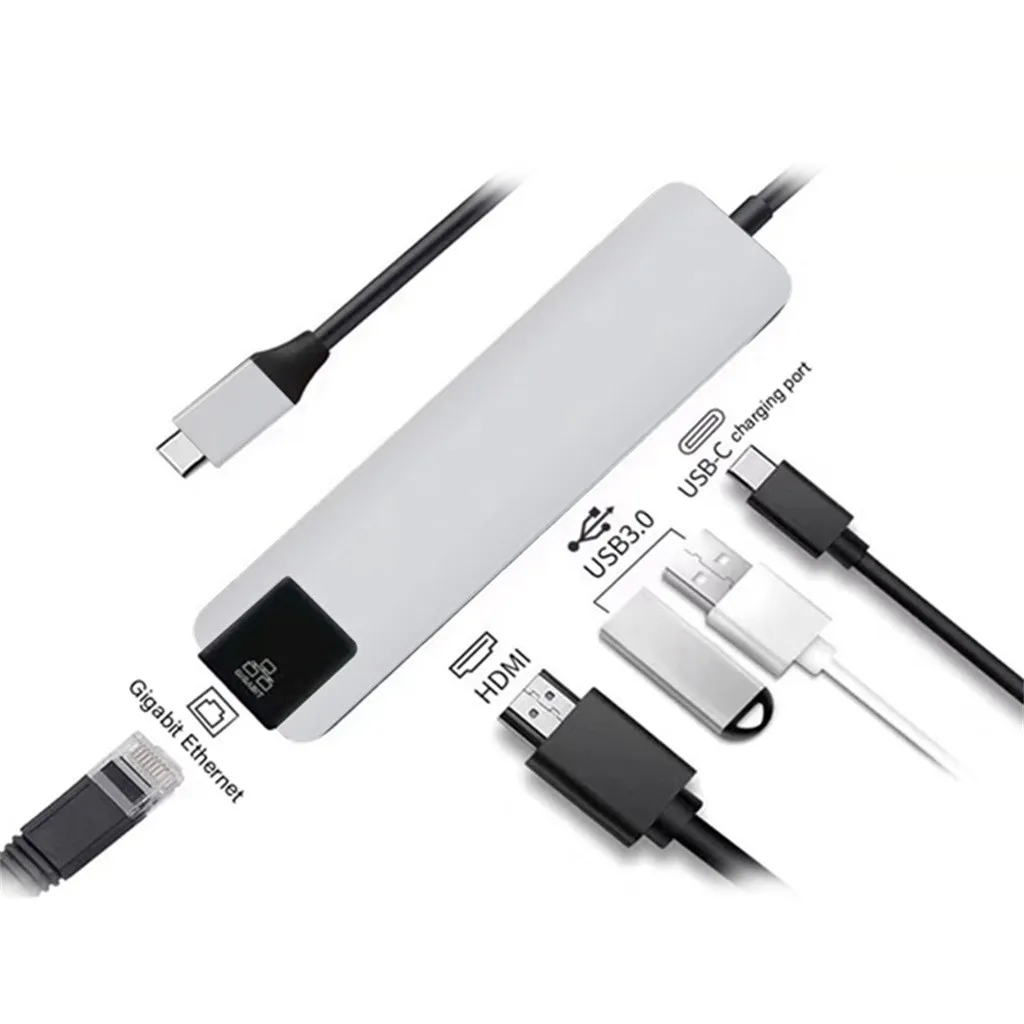 USB-переключатель 5 в 1 стандарта Hdmi 4K USB C | Компьютеры и офис
