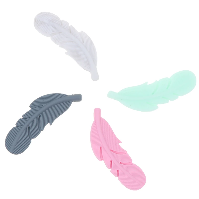 1 шт. силиконовые бусины с перьями для жевательного ожерелья | Мать и ребенок