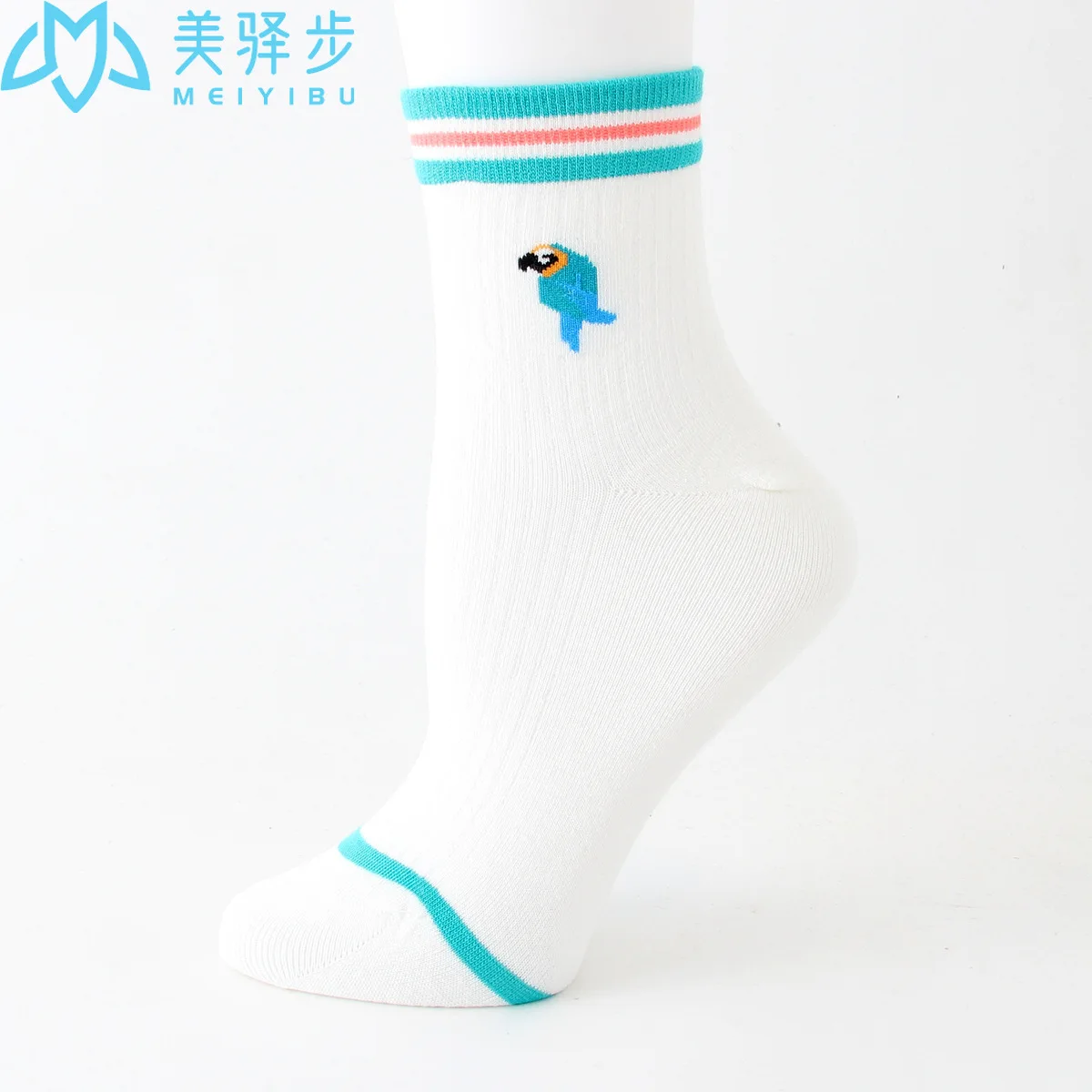 12 Pairs Per Set Japanese Jacquard Bird Socks Hot Korean Women Socks Wholesale