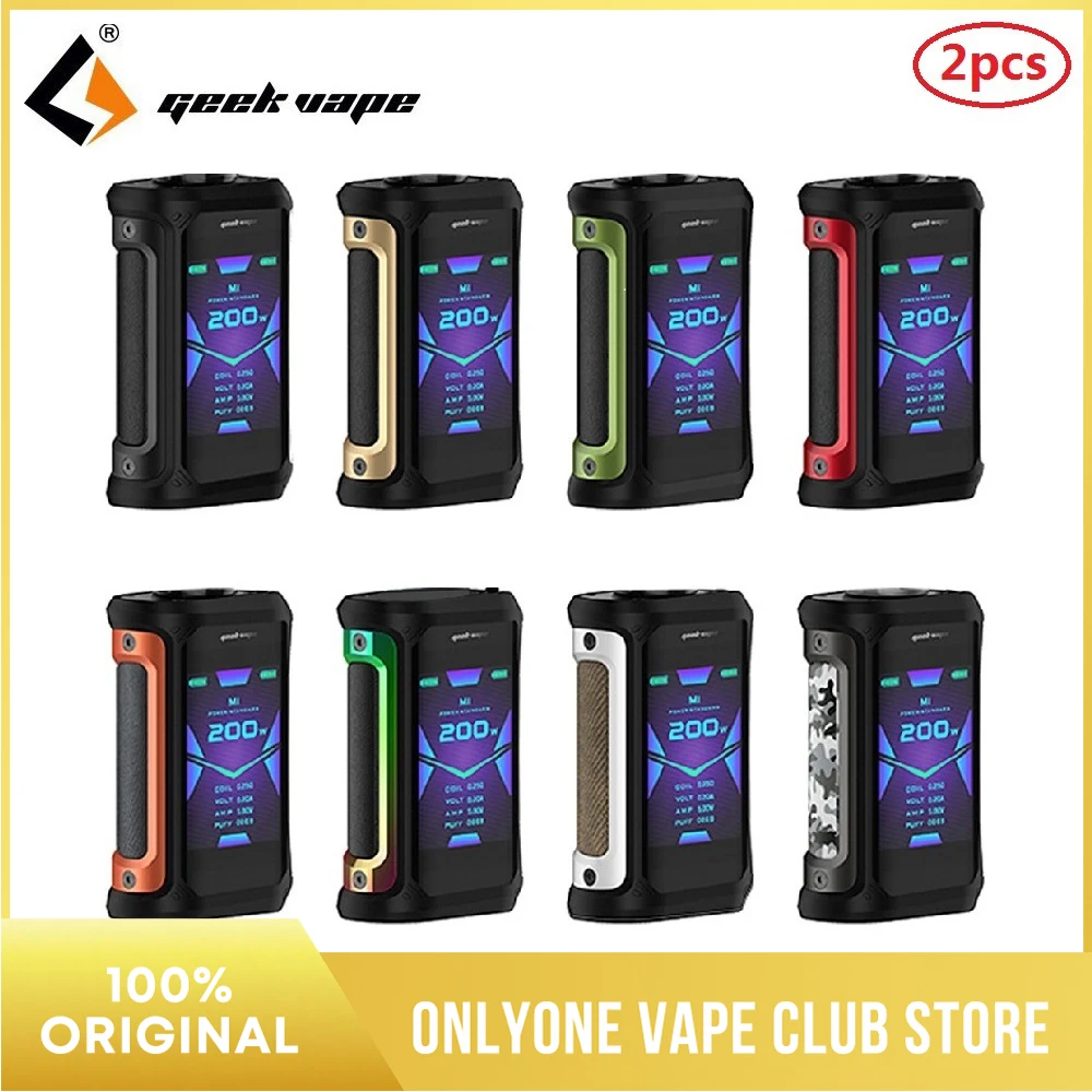2 шт. бокс мод Geekvape Aegis X 200 Вт 0 AS чипсет Водонепроницаемая электронная сигарета