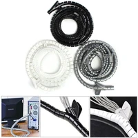 1m cable banding loom storage organizer spiral wrap tidy cord wire protective cover 8mm for various wires