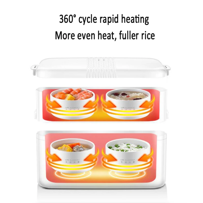 

Portable Electric Lunch Box Lunch Box Rice Cooker Intelligent Timing Reservation Insulation Double Layer Ceramic Liner