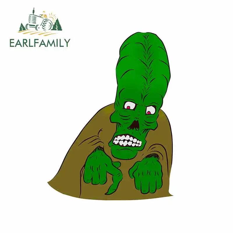 

EARLFAMILY 13 см x 10,7 см для Monster Alien ползающий мультфильм аниме виниловые наклейки на машину JDM бампер багажник грузовик графика тонкая наклейка