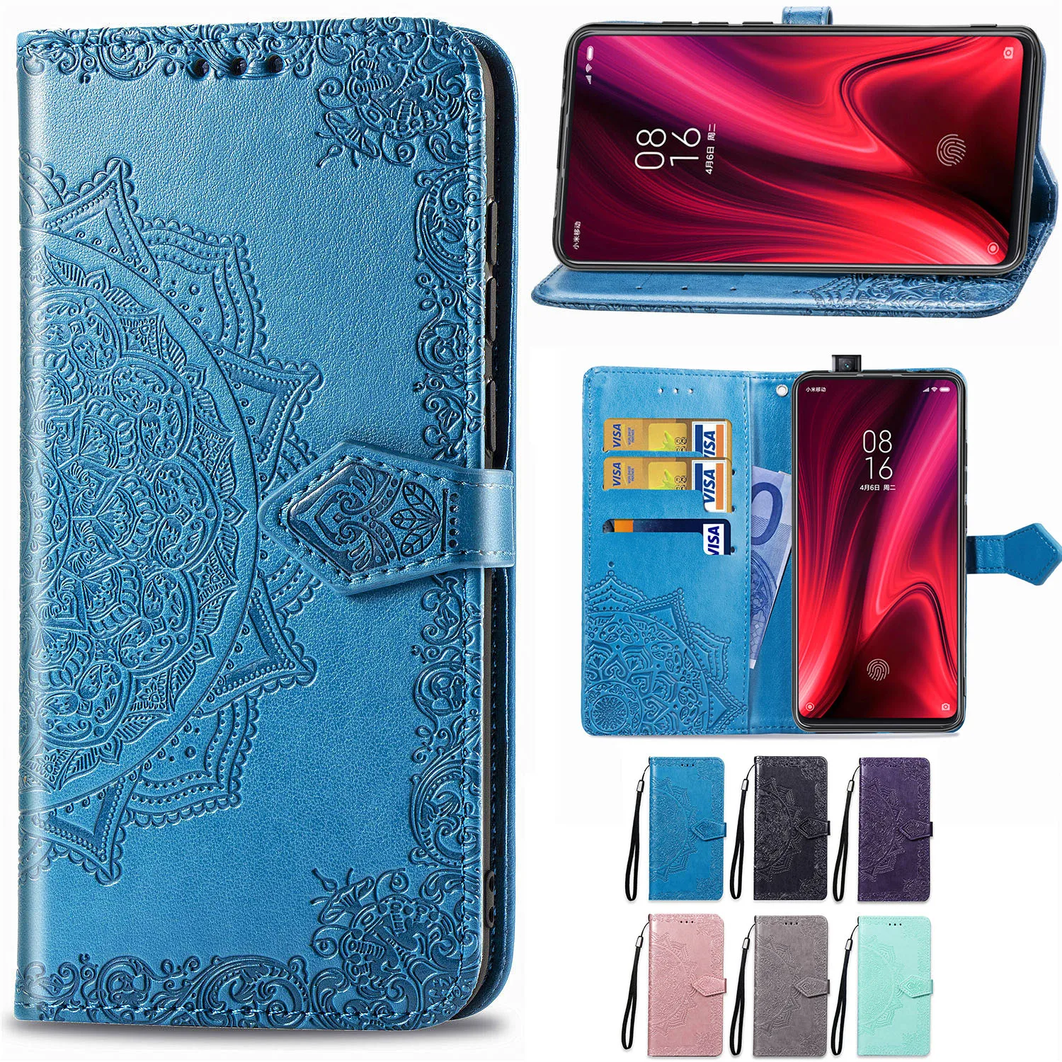 Чехол бумажник с откидной крышкой для Xiaomi Redmi K20 Pro 7 7A 6 6A 5 5A 4A 3S чехол Note 7s 4 4X