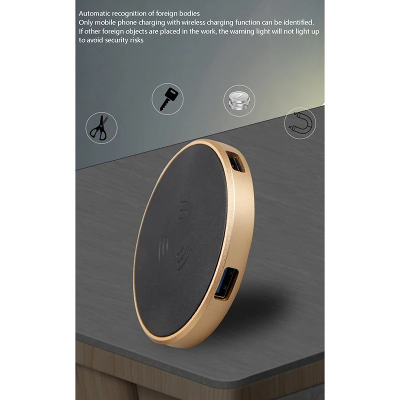 USB HUB with Wireless Charger 2.0 Docking Station 4 X for IPhone 12 Desktop Laptop Mouse Keyboard | Компьютеры и офис