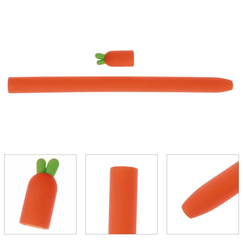 

1pc Chic Carrot Shape Stylus Pen Protective Case Compatible for Apple Pencil 2
