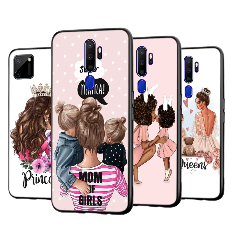 

Super Mom Baby Girl For OPPO A5 A9 A7 A11X A1K A12 A12E A31 A32 A53 A53S A72 A73 A74 A93 A94 Silicone Phone Case