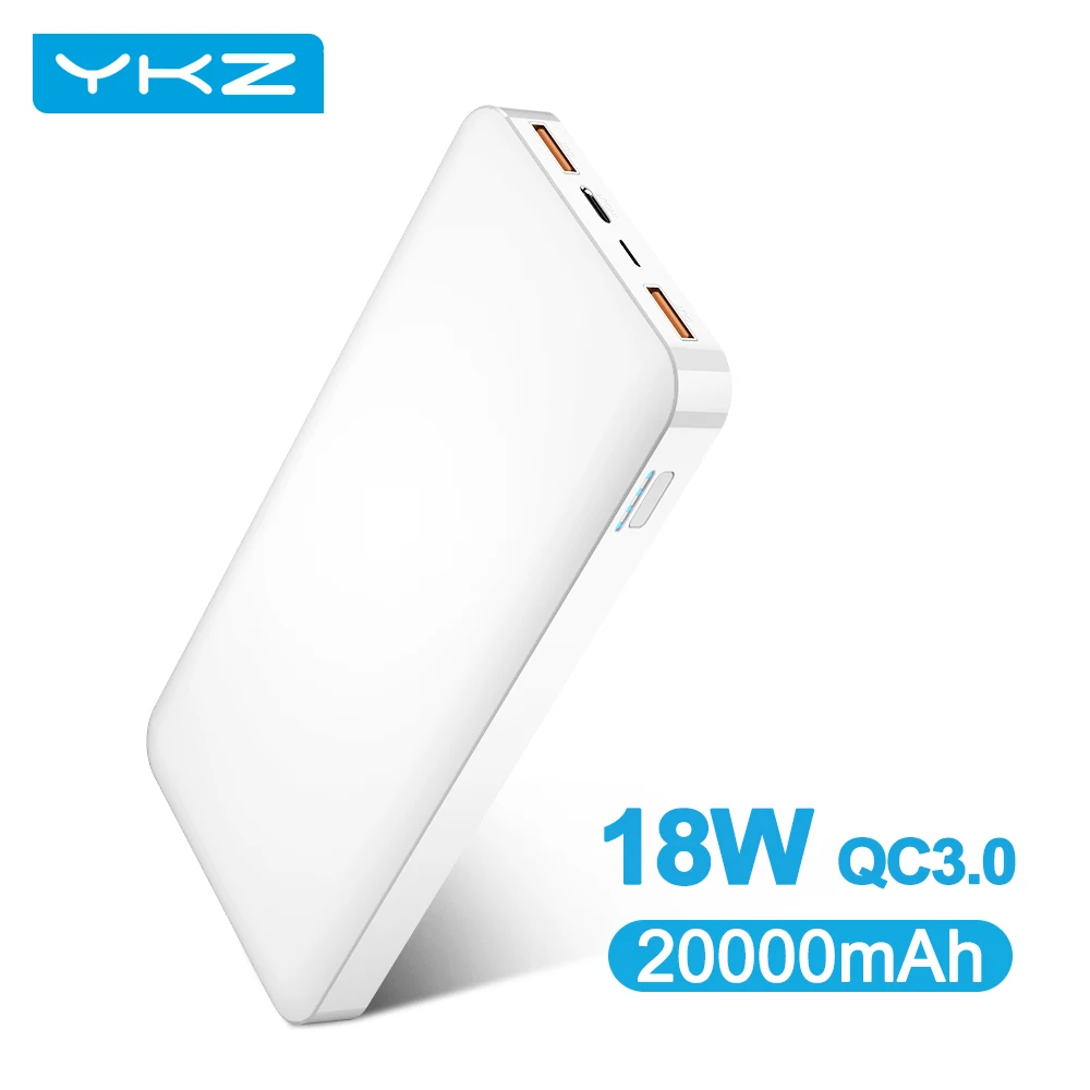 YKZ внешний аккумулятор мини 20000 мАч портативное зарядное устройство для быстрой