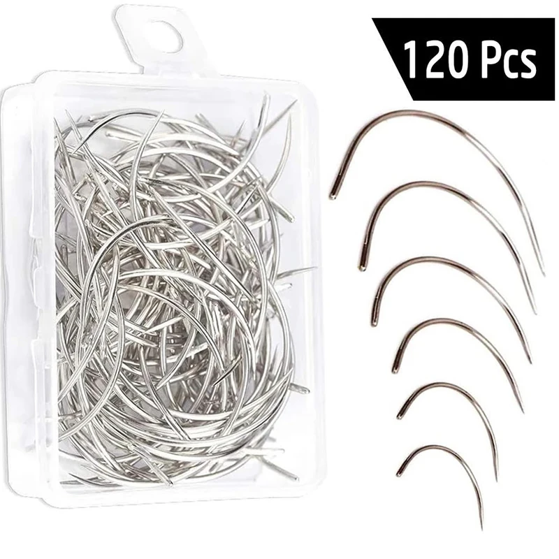 120 шт. изогнутые бытовые спицы для ковровых и кожаных изделий|Шитье| |