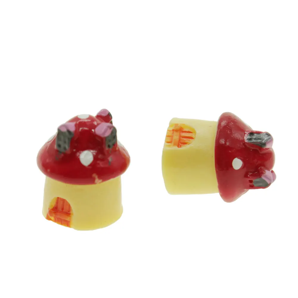 5 шт. полимерные миниатюрные украшения для сада газона грибов ландшафта двора