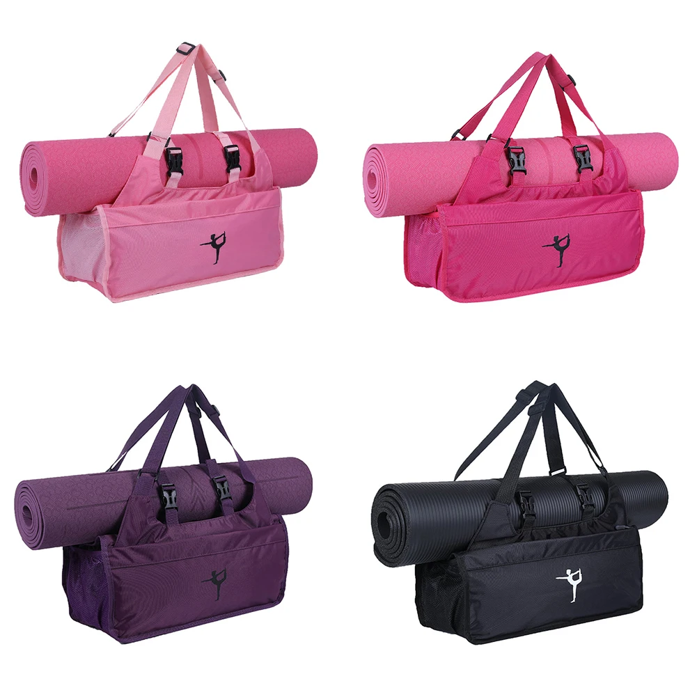 

Portable Yoga Mat Gym Bags Nylon Outdoor Travel Gym Fitness Training Equipment Storage Crossbody Handbag with Shoes Compartment