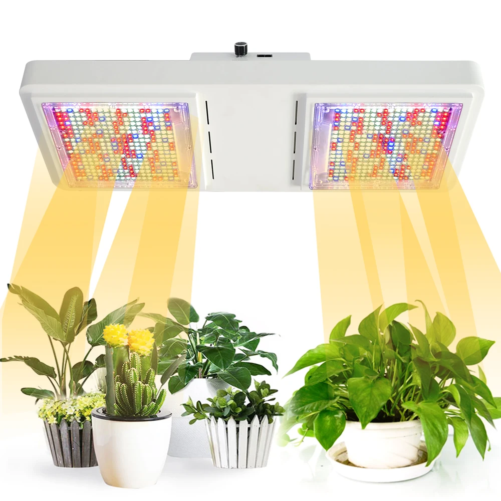 

Крытый садоводческий светодиодный светильник для выращивания 800 Вт, полный спектр, вертикальная лампа для роста с регулируемой яркостью и п...