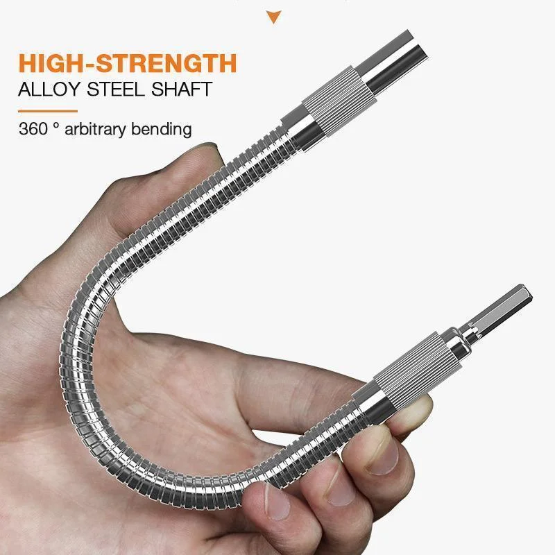 

1/4'' 150/400mm Universal Soft Shaft Batch Head For Electric Drill Bit Holder Flexible Shaft Screwdriver Hex Shank Extension