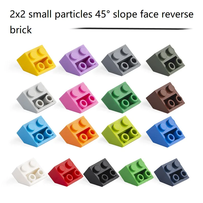 

2x2 100g Small Block particles 45° slope face reverse brick Assemble building blocks Compatible with multi-brand blocks DIY