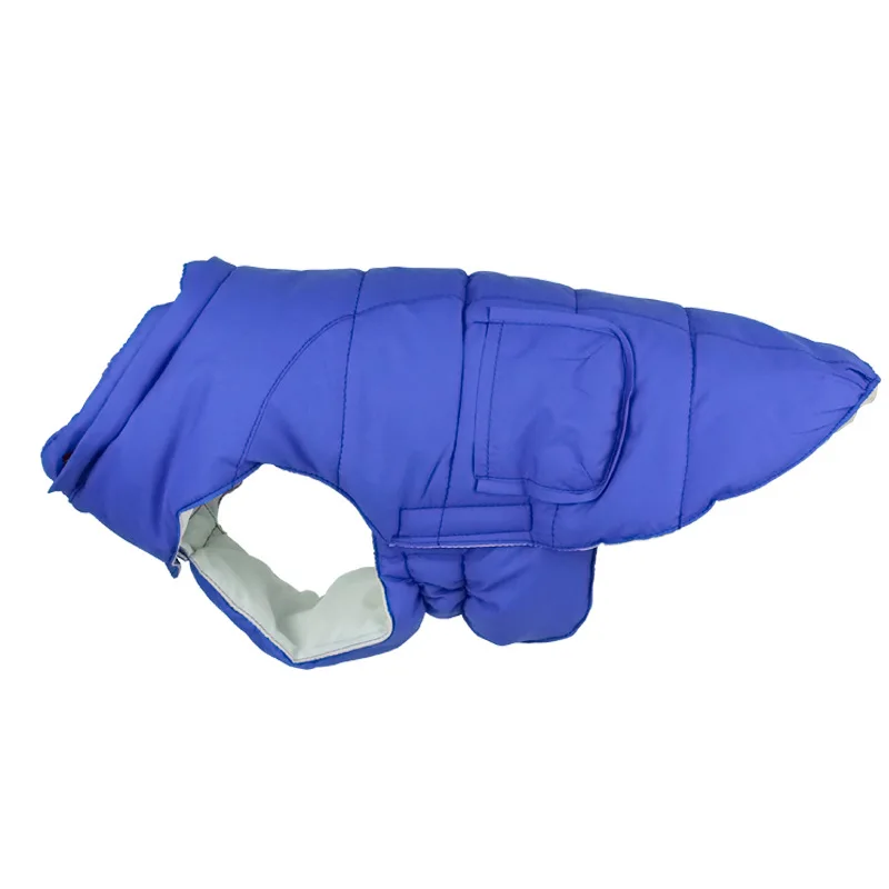 Зимняя одежда для домашних животных теплая куртка с капюшоном собак съемная