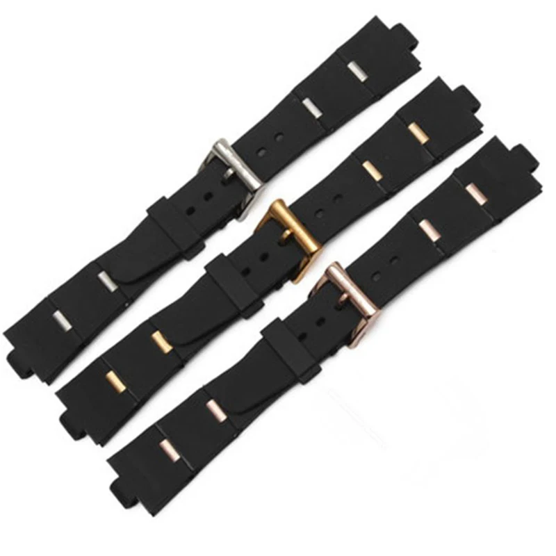 

Silicone Watchband For B VLGARI DP42C14SVDGMT Convex Bracelet Accessories 22*8mm 24*8mm Rubber Strap Men And Women Wristband