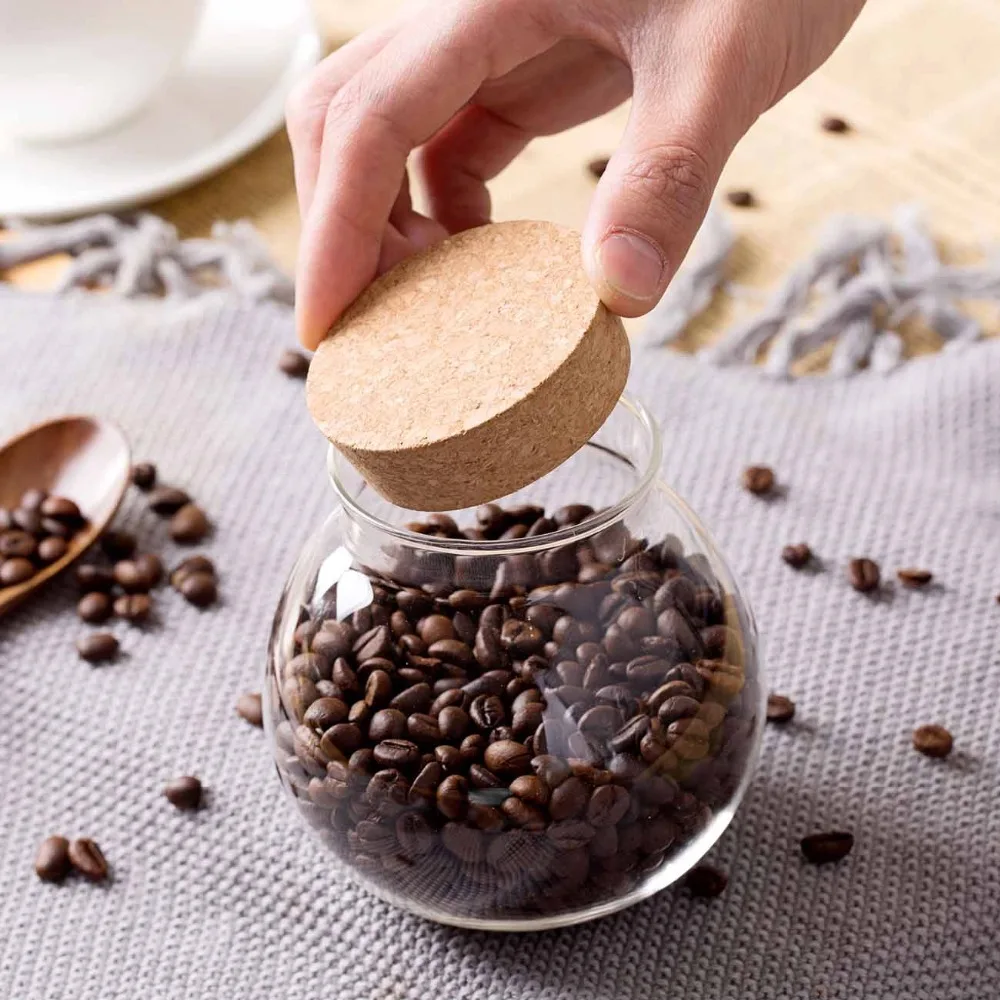 Прозрачная стеклянная банка для хранения пищевых продуктов с герметичным