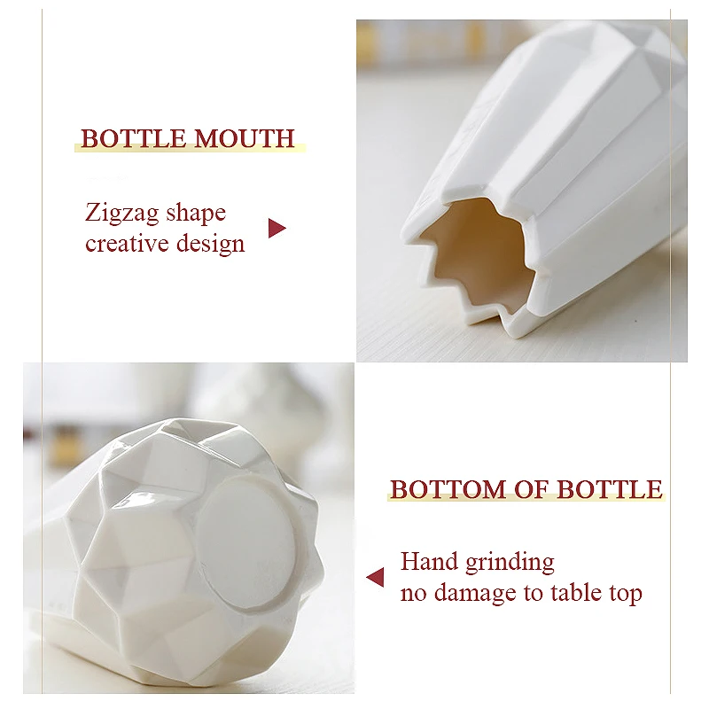 Белая креативная керамическая ваза мини украшение для гостиной Цветочная