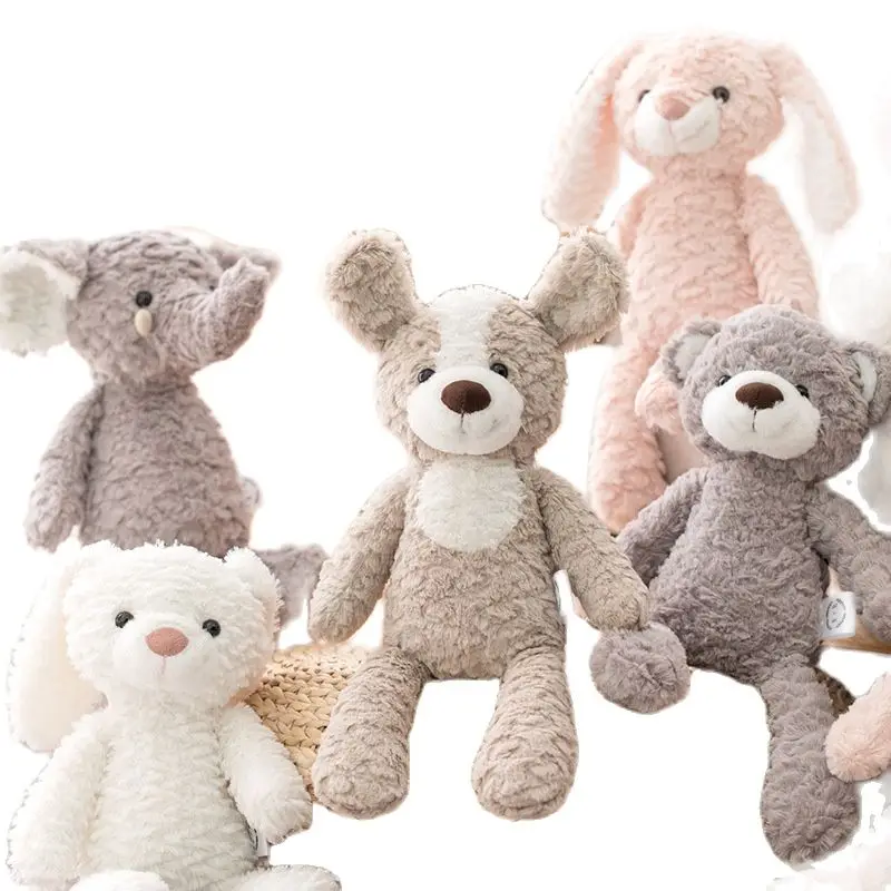 Милая плюшевая игрушка-мишка, кролик/единорог/слон, Успокаивающая кукла, мягкая игрушка для сна, подарок для новорожденных детей