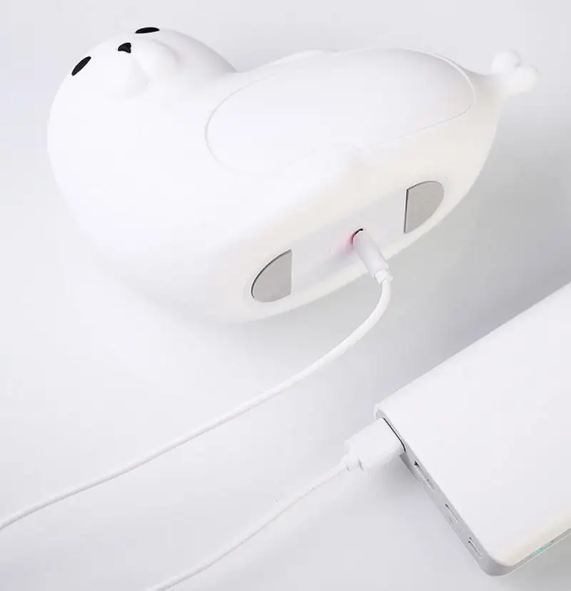 

Kids Baby LED Light Light 7 Colors Changing USB Rechargeable Tap Control Whale Design Cute Gift For Girls Boys Children Gift